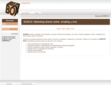 Tablet Screenshot of bizbox.es